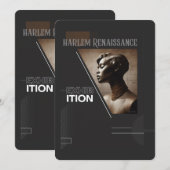 Sophisticated Harlem Renaissance Exhibition 招待状 (正面/裏面)