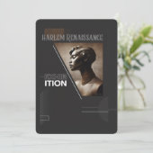 Sophisticated Harlem Renaissance Exhibition 招待状 (スタンド正面)