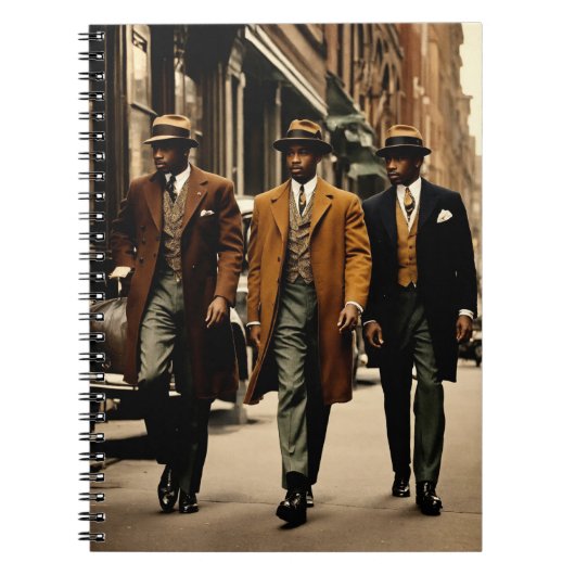 Sophisticated Harlem Renaissance Gentlemen ノートブック (正面)