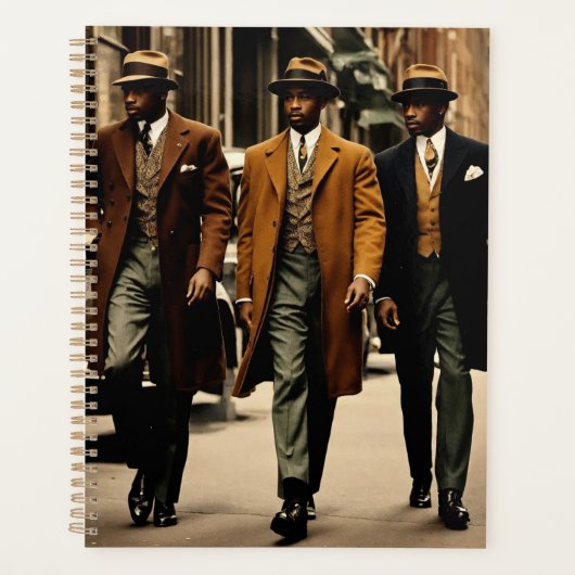 Sophisticated Harlem Renaissance Gentlemen プランナー手帳 (正面)