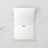 Sophisticated Lemons Customizable Folded Gratitude サンキューカード (内部)