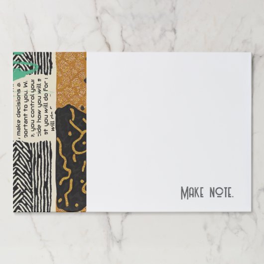 Sophisticated Luxury African Asian Caribbean ペーパーパッド (正面)