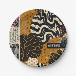 Sophisticated Luxury African Asian Caribbean ペーパープレート