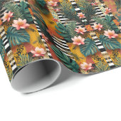 Sophisticated Luxury African Asian Caribbean  ラッピングペーパー (ロールコーナー)