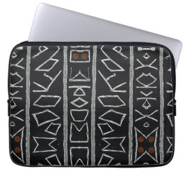 Sophisticated Luxury African Caribbean Mudcloth ラップトップスリーブ