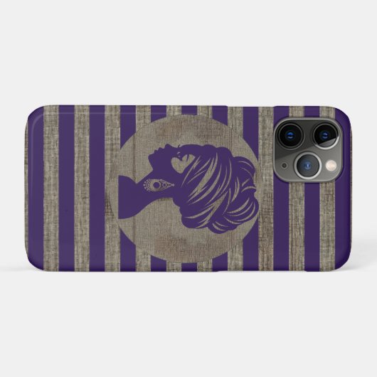 Sophisticated Luxury African Caribbean Mudcloth Case-Mate iPhoneケース (裏面(横))