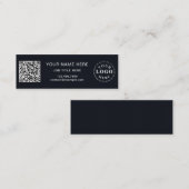 Sophisticated Maroon Pattern Slim Custom Mini コーリングカード (正面/裏面)