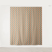 Sophisticated Mid-Century Modern Atomic Starburst タペストリー (正面)