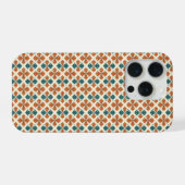 Sophisticated Mid-Century Modern Atomic Starburst iPhoneケース (裏面横)