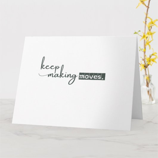 Sophisticated minimalist カード (黄色い花)