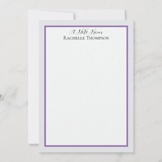 Sophisticated Minimalist Frame Note Card ノートカード (正面)