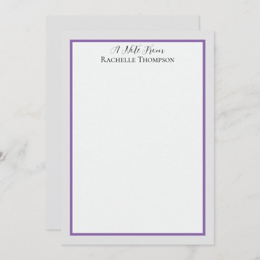 Sophisticated Minimalist Frame Note Card ノートカード (正面/裏面)