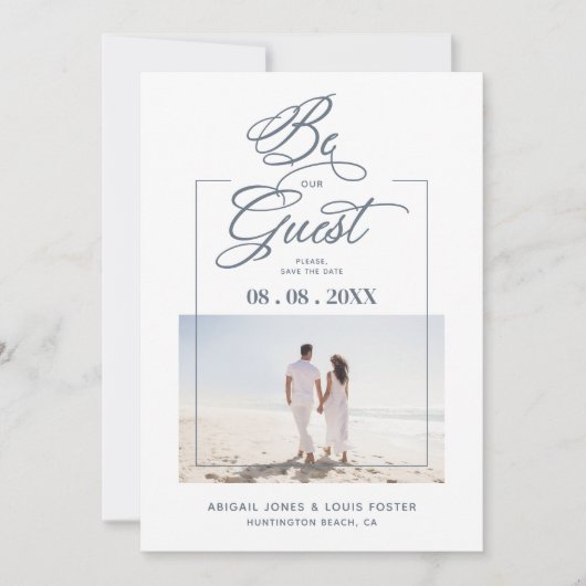 Sophisticated Minimalist Photo Elegant Script (正面)