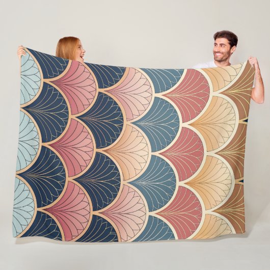 Sophisticated Modern Abstract Seamless Pattern フリースブランケット (インサイチュ)