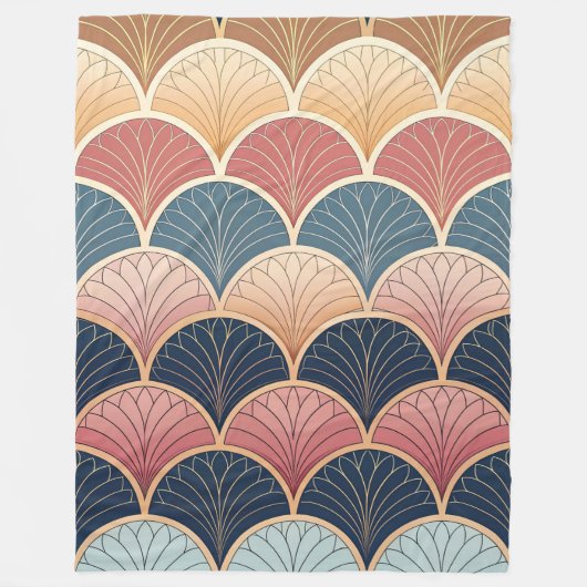 Sophisticated Modern Abstract Seamless Pattern  フリースブランケット (正面)