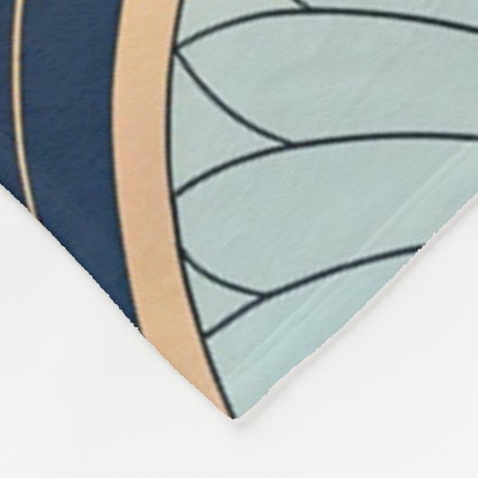 Sophisticated Modern Abstract Seamless Pattern  フリースブランケット (角)