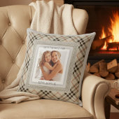 Sophisticated Modern Farmhouse Best Mom Photo クッション