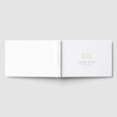 Sophisticated monogram minimalist wedding ゲストブック (全面)