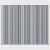 Sophisticated Navy Blue Striped Minimalist ラッピングペーパー (フラット)
