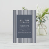 Sophisticated Navy Stripes エンクロージャーカード (スタンド正面)