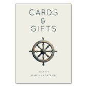 Sophisticated Neutral Nautical Wheel テーブルナンバー (裏面)