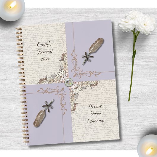 Sophisticated Pale Lavender Personal Journal ノートブック
