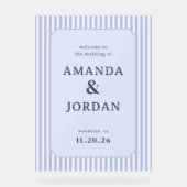 Sophisticated Pastel Wedding Sign アクリルサイン (正面)