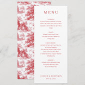 Sophisticated Peach Minimalist Menu メニュー (正面/裏面)