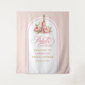 Sophisticated petals and prosecco wedding backdrop タペストリー (正面)