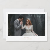 Sophisticated Pink First Christmas Wedding Tree シーズンカード (裏面)