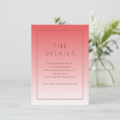 Sophisticated Pink Gradient Details Card エンクロージャーカード (スタンド正面)