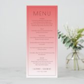 Sophisticated Pink Menu Template メニュー (スタンド正面)