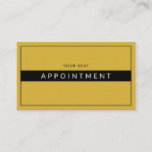 Sophisticated Professional Elegant 予約カード (正面)