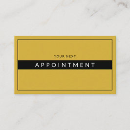 Sophisticated Professional Elegant 予約カード