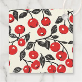 Sophisticated Red Serif Wedding Favor Tag フェイバータグ (裏面)