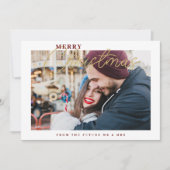 Sophisticated Simple Classic Calligraphy Photo セーブザデート (正面)