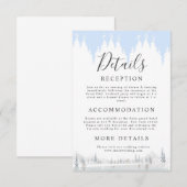 Sophisticated Snowy Enchantment Snowflakes エンクロージャーカード (正面/裏面)