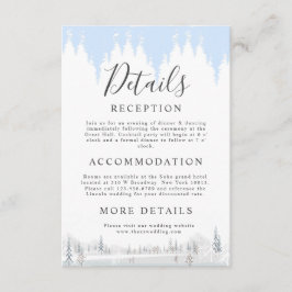 Sophisticated Snowy Enchantment Snowflakes エンクロージャーカード