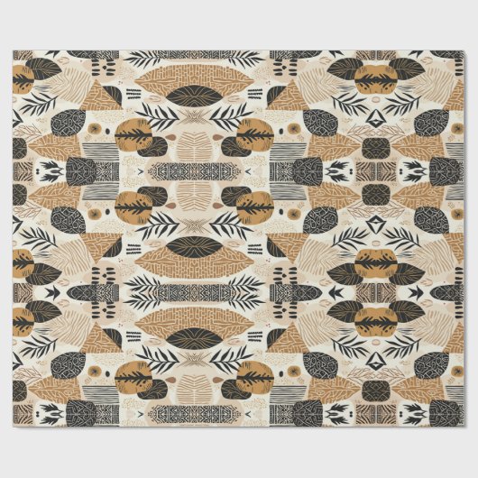 Sophisticated Souful Holiday Elegance ラッピングペーパー (フラット)