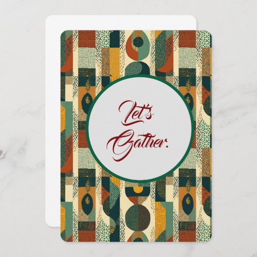 Sophisticated Soulful 招待状 (正面/裏面)