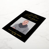 Sophisticated Spanish Photo Remembrance Card 箔招待状 (回転した状態)