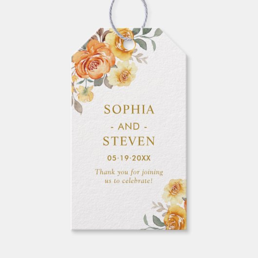 Sophisticated spring wedding with orange blossoms ギフトタグ (正面)