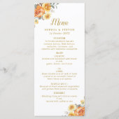 Sophisticated spring wedding with orange blossoms プログラム (正面)