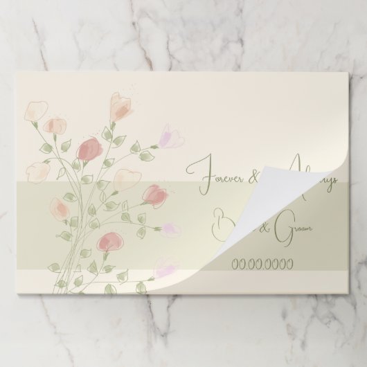 Sophisticated Table Setting Decor Paper Placemats ペーパーパッド (折り畳み)