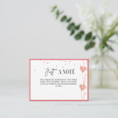 Sophisticated Valentine's Bridal Shower Sign Card エンクロージャーカード (スタンド正面)