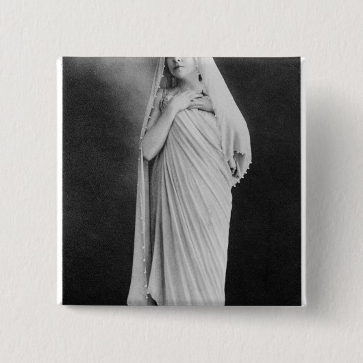 Sophocles著「アンティゴネー」のジュリアBartet 缶バッジ (正面)