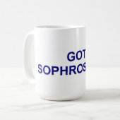 SOPHROSYNEのマグのギリシャの哲学のユーモア コーヒーマグカップ (正面左)