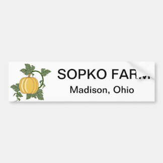 sopkoの農場のバンパーステッカー バンパーステッカー