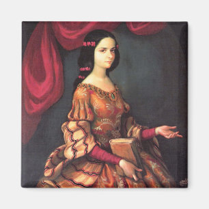 Sor Juana a los 15 anos J.サンチェスファインアート マグネット