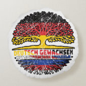 Sorben Sorbisch Deutsch Deutschland Baum Wurzel ラウンドクッション (裏面)